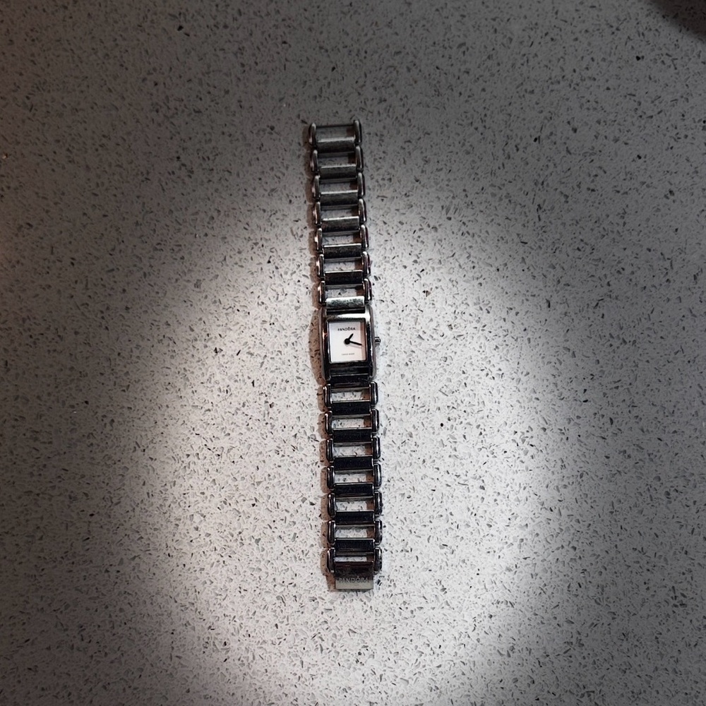 Pandora Silver Rectangular Watch - image 2